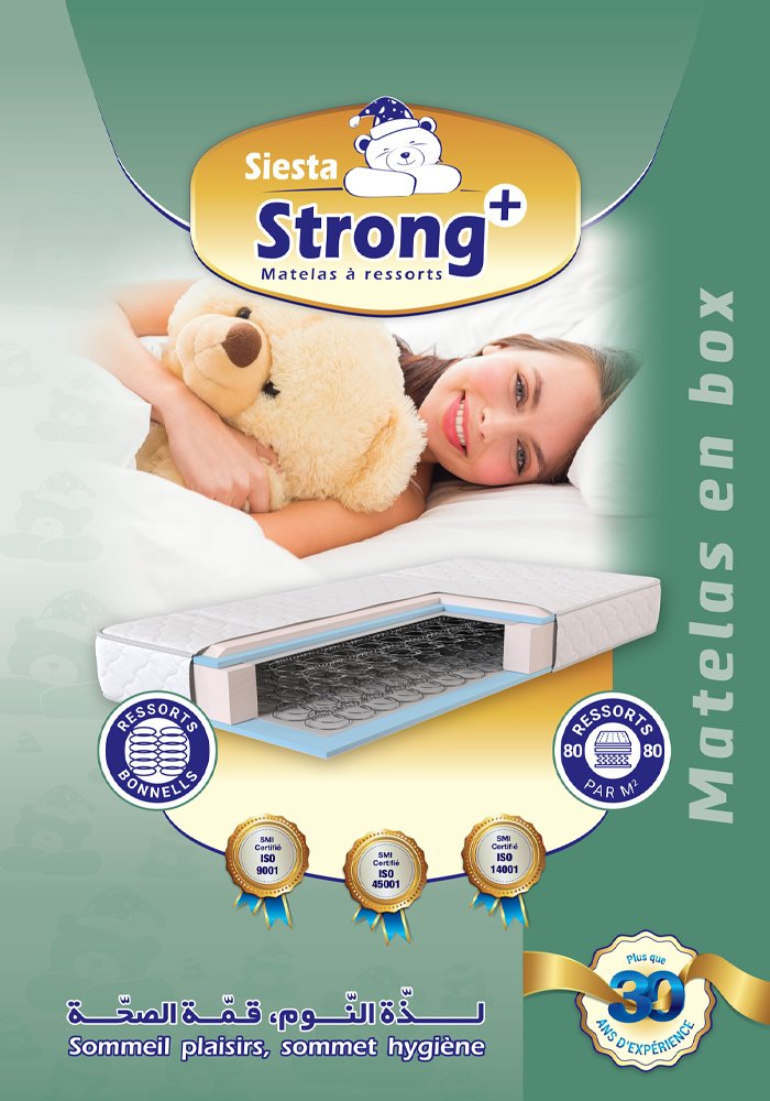 Matelas à Ressorts Biconiques : Strong+