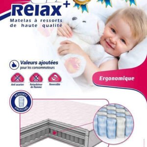 Matelas Bébé, Ergonomique à Ressorts Ensachés : Relax+