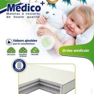 Matelas Bébé, Ortho Médical à Ressorts Biconiques : Médico+