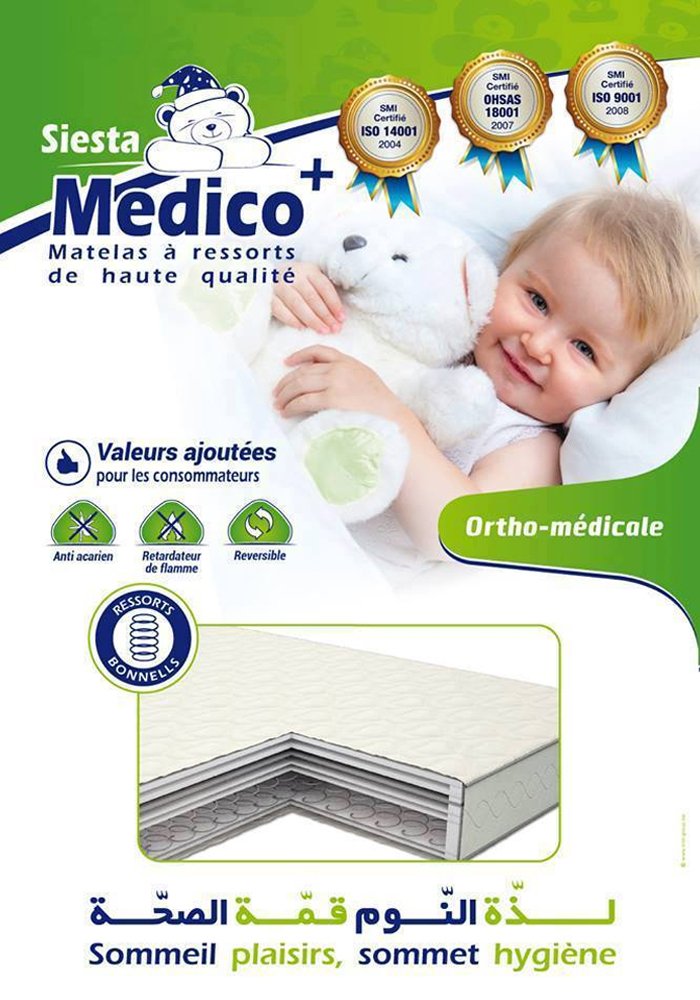 Matelas Bébé, Ortho Médical à Ressorts Biconiques : Médico+