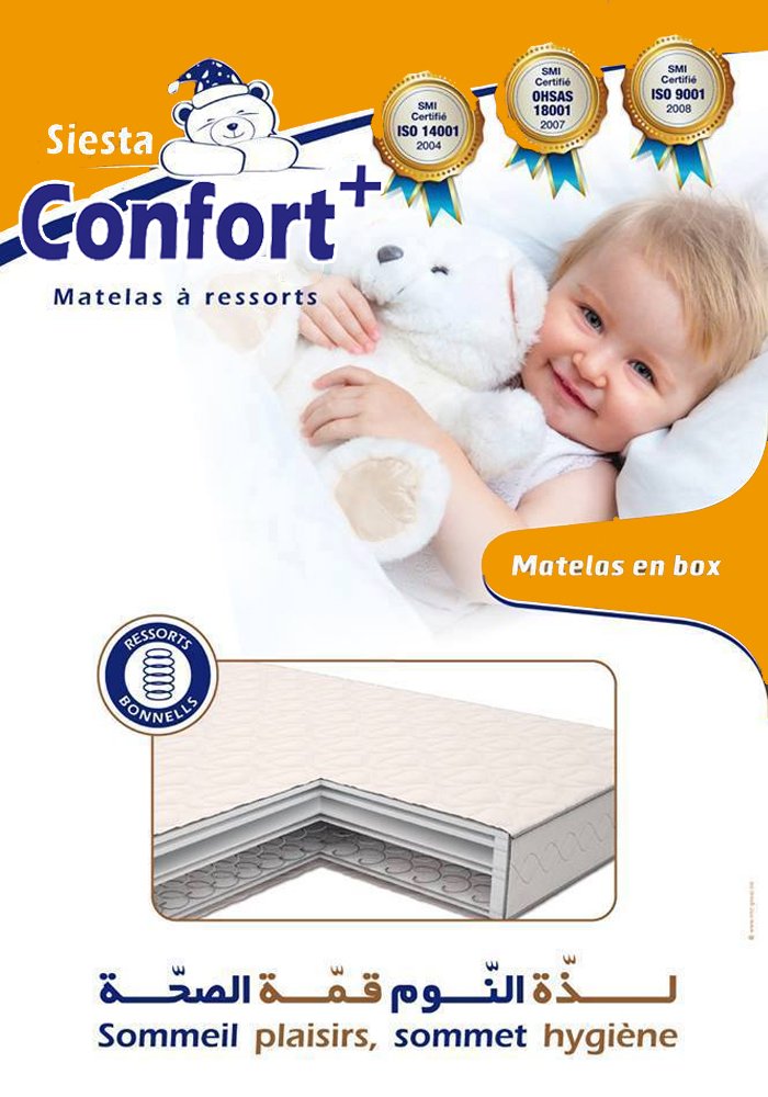 Matelas Bébé à Ressorts Biconiques : Confort+