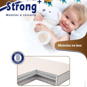 Matelas Bébé à Ressorts Biconiques : Strong+