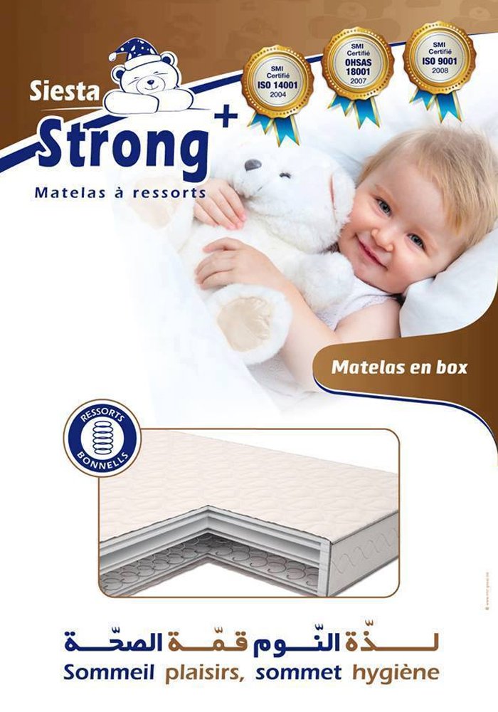 Matelas Bébé à Ressorts Biconiques : Strong+