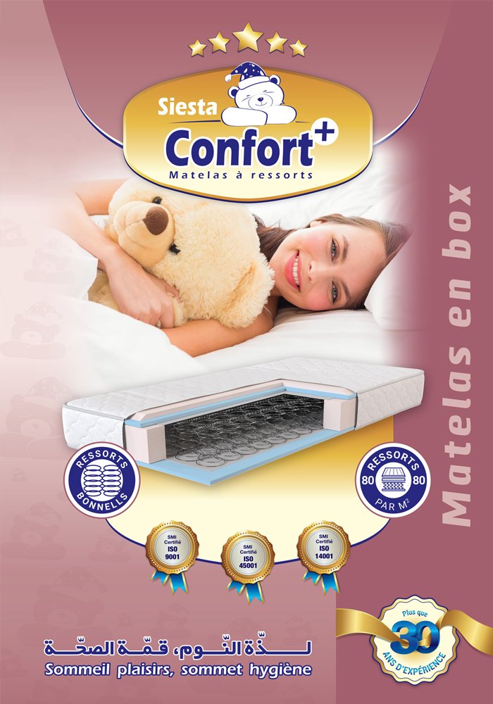 Matelas à Ressorts Biconiques : Confort+