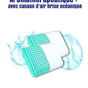 Oreiller Médical Aromathérapeutique : avec canaux d'air Brise Océanique