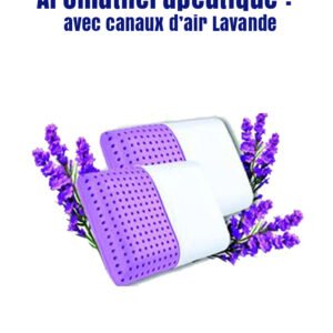 Oreiller Médical Aromathérapeutique : avec canaux d'air Lavande