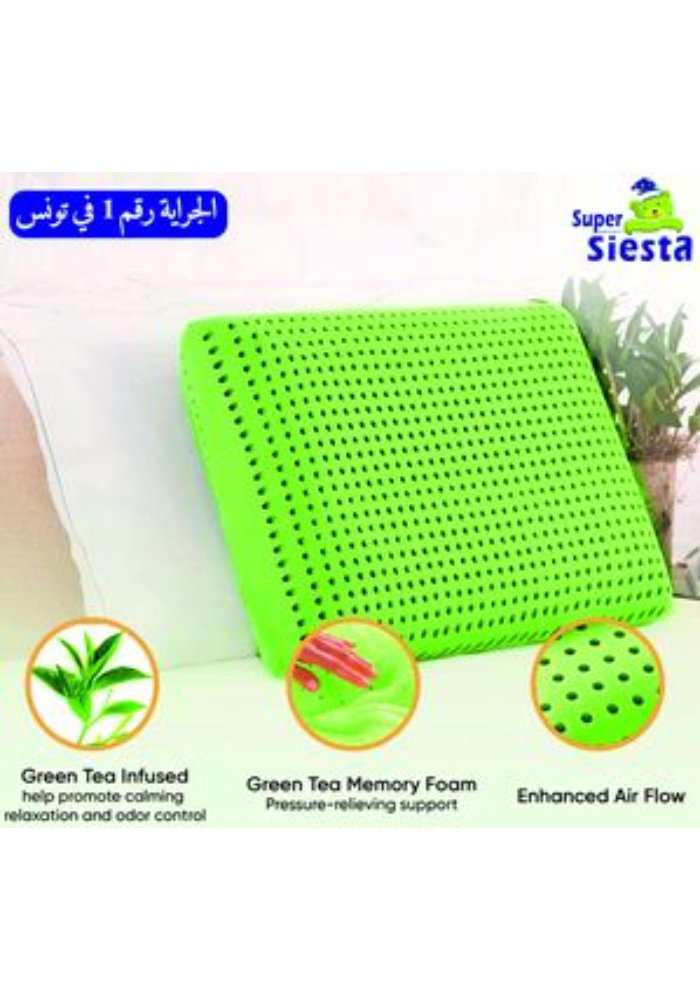 Oreiller Médical Aromathérapeutique : avec canaux d'air Menthe – Image 3