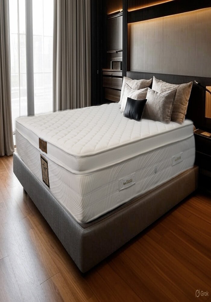 Matelas Ergonomique, Orthopédique à Ressorts Biconiques : Venise Pillow Top+ – Image 2