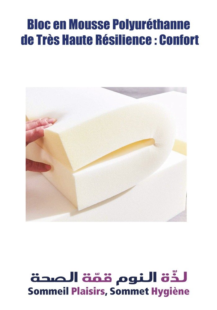 Bloc en Mousse Polyuréthanne de Très Haute Résilience : Confort