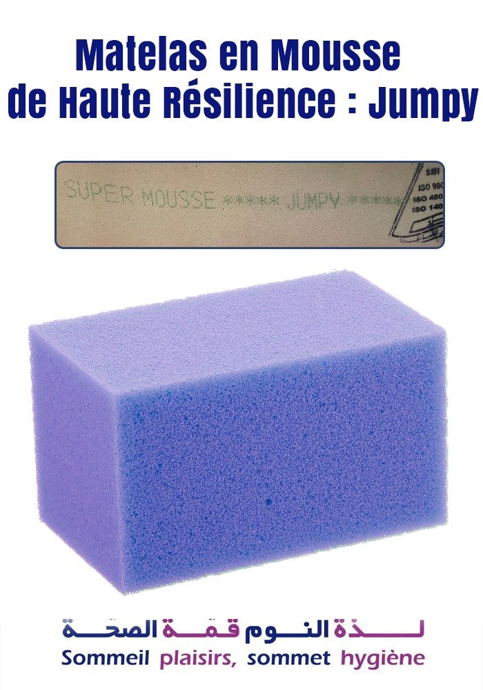 Matelas en Mousse Polyuréthanne de Haute Résilience : Jumpy