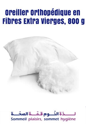 Oreiller Orthopédique en Fibres Extra Vierges, 800 g
