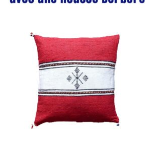 Coussin Décoratif 40x40 cm avec une Housse Berbère