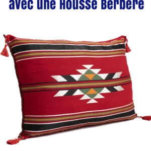 Coussin Décoratif 70x50 cm avec une Housse Berbère
