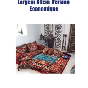 Salon Berbère en 01 seule Pièce, largeur 80 cm, Version Economique