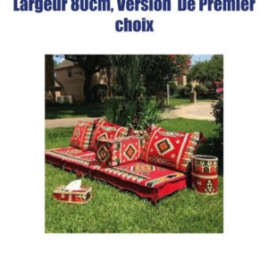 Salon Berbère en 01 seule Pièce, largeur 80 cm, Version de Premier Choix