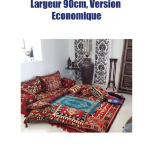 Salon Berbère en 01 seule Pièce, largeur 90 cm, Version Economique