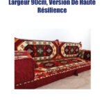 Salon Berbère en 01 seule Pièce, largeur 90 cm, Version de Haute Résilience