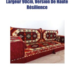 Salon Berbère en 01 seule Pièce, largeur 90 cm, Version de Haute Résilience