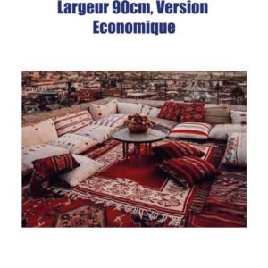 Salon Berbère en 02 Pièces, largeur 90 cm, Version Economique