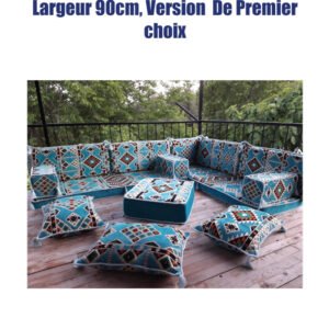 Salon Berbère en 02 Pièces, largeur 90 cm, Version de Premier Choix