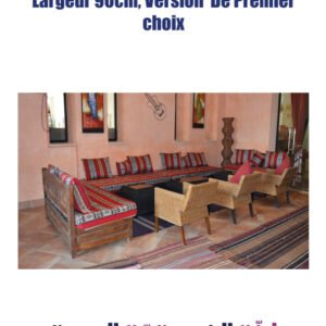 Salon Berbère en 03 Pièces, largeur 90 cm, Version de Premier Choix