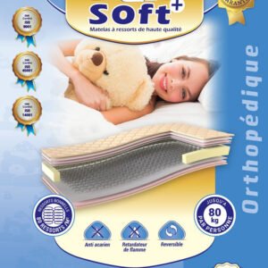 Matelas Orthopédique à Ressorts Biconiques : Soft+