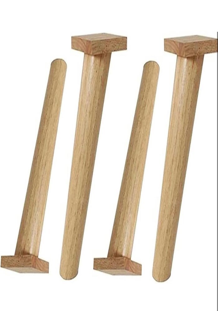 Carton de 100 Pieds de Support pour Meuble, Forme Cylindrique, en Bois – Image 3