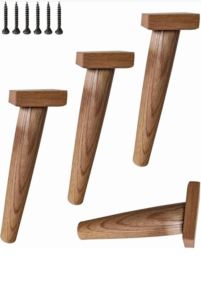 Carton de 100 Pieds de Support pour Meuble, Forme Cylindrique, en Bois – Image 5