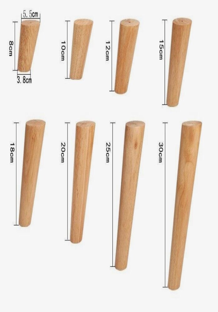 Carton de 100 Pieds de Support pour Meuble, Forme Cylindrique, en Bois – Image 7