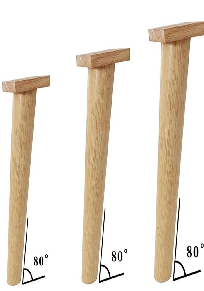 Carton de 100 Pieds de Support pour Meuble, Forme Cylindrique, en Bois – Image 8