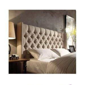 Lit Lisse avec Surpiqûres en Forme de Losange