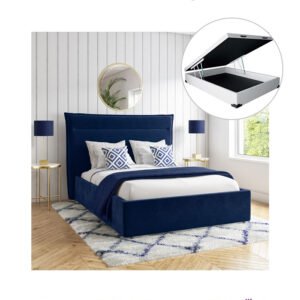 Lit Matelassé Simple avec un Coffre de rangement