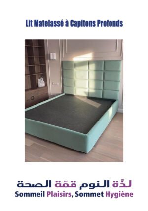Lit Matelassé à Capitons Profonds