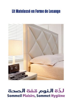 Lit Matelassé en Forme de Losange
