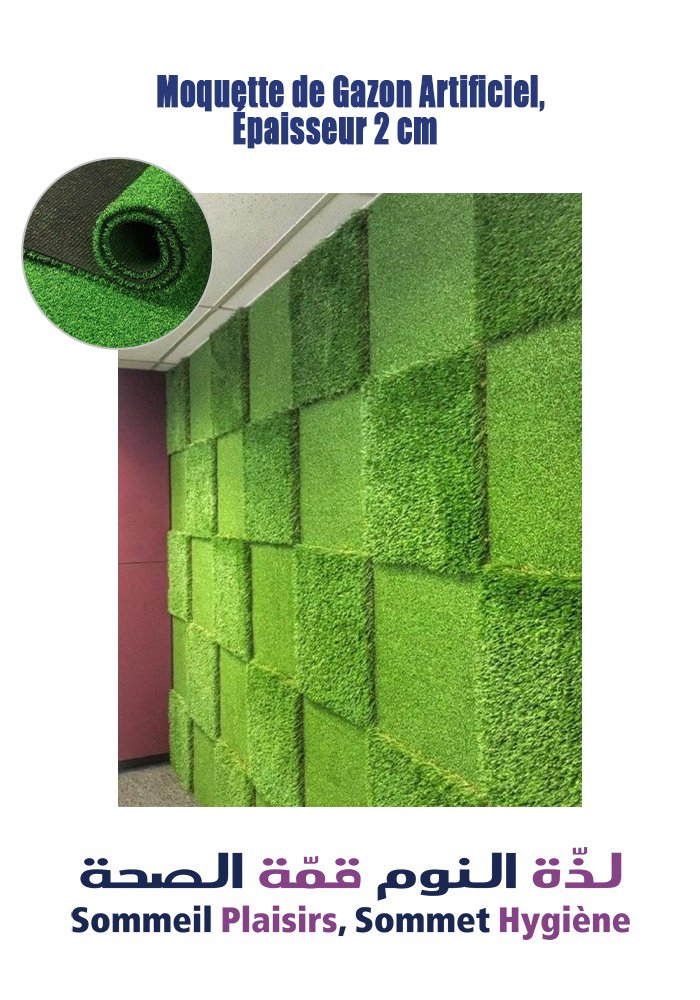 Moquette de Gazon Artificiel, Épaisseur 2 cm