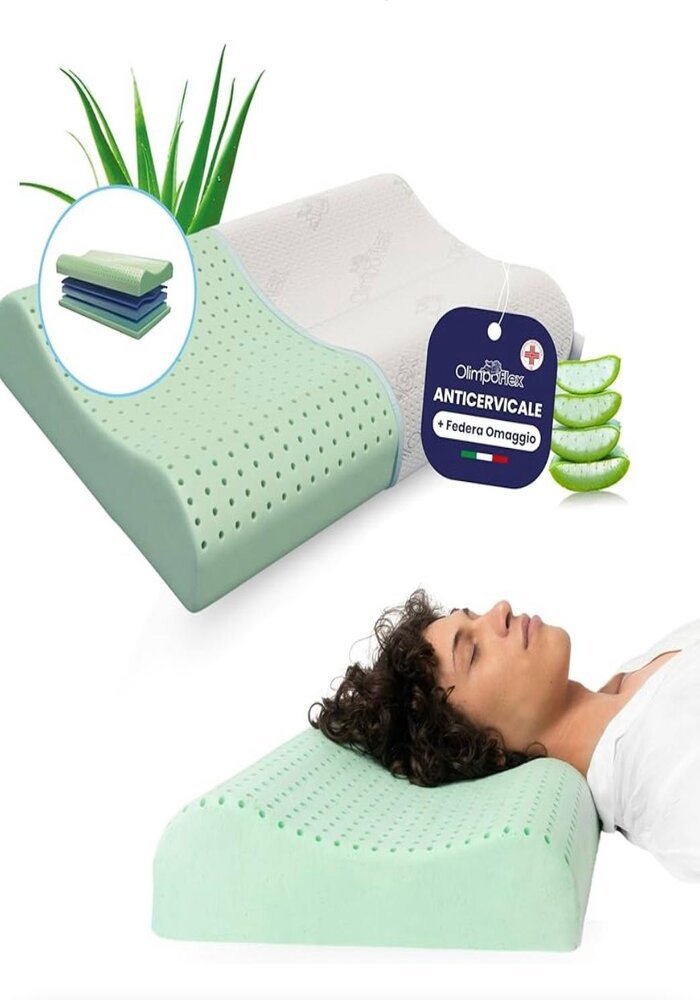Oreiller Médical : en Latex Naturel à l'Aloe Vera, auto-modelant – Image 2