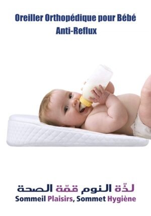 Oreiller Orthopédique pour Bébé Anti-Reflux