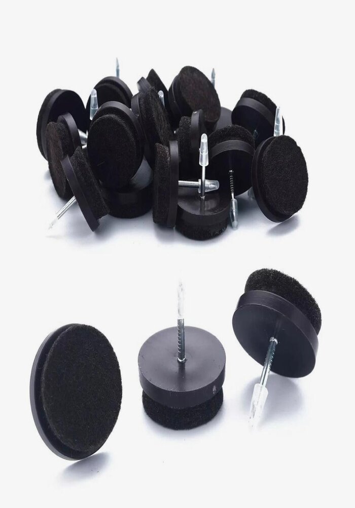 Sac de Patins Ronds en Plastique à Fixation Clou Intégré, Diamètre 18 mm (100 Pièces) – Image 4