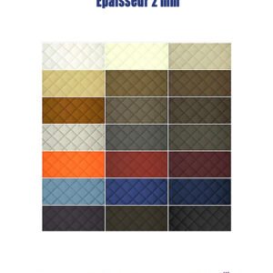 Rouleau de Cuir Synthétique en PVC de Premier Choix, Longueur 40 m, Épaisseur 2 mm