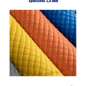 Rouleau de Cuir Synthétique en PVC de Premier Choix, Longueur 40 m, Épaisseur 2,5 mm