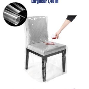 Rouleau de Film Isolant Transparent, Epaisseur 0,1 mm, Longueur 150 m, Largeur 1,40 m