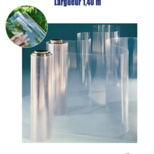 Rouleau de Film Isolant Transparent, Epaisseur 0,8 mm, Longueur 30 m, Largeur 1,40 m