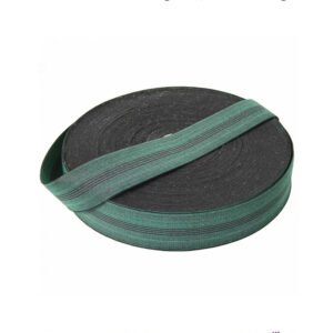 Rouleau de Sangle Élastique GW4 Verte, en 50 ou 100 m de Longueur, 5 cm de Largeur