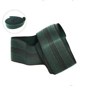Rouleau de Sangle Élastique GW4 Verte, en 50 ou 100 m de Longueur, 7 cm de Largeur