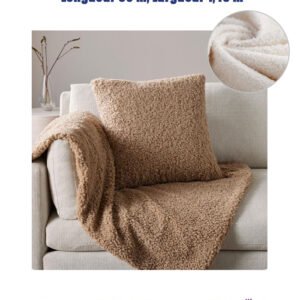 Rouleau de Tissu en Laine Bouclette, Longueur 30 m, Largueur 1,45 cm