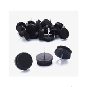 Sac de Patins Ronds en Plastique à Fixation Clou Intégré, Diamètre 26 mm (100 Pièces)