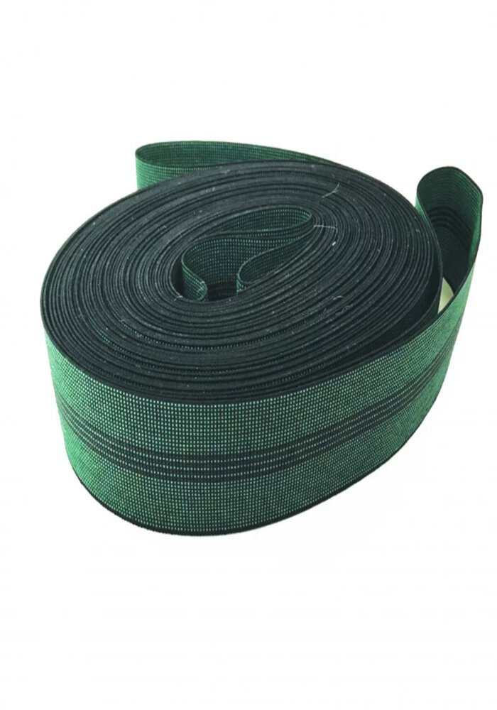Rouleau de Sangle Élastique GW4 Verte, en 50 ou 100 m de Longueur, 7 cm de Largeur – Image 4