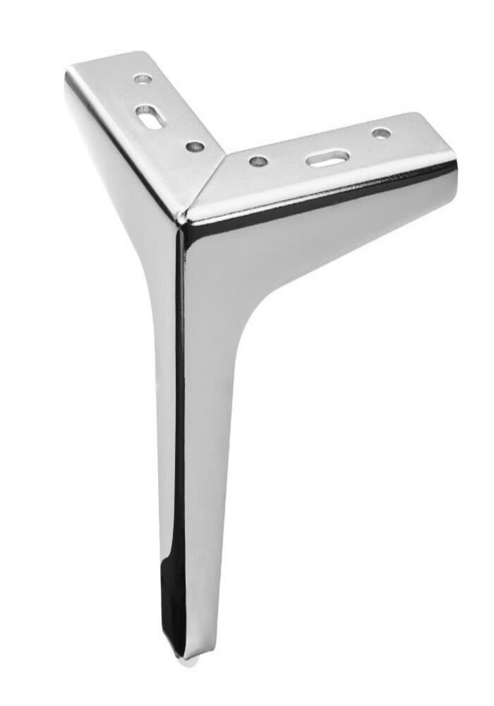 Carton de 100 Pieds de Support pour Meuble, Forme Triangulaire, en Métal Chromé – Image 6