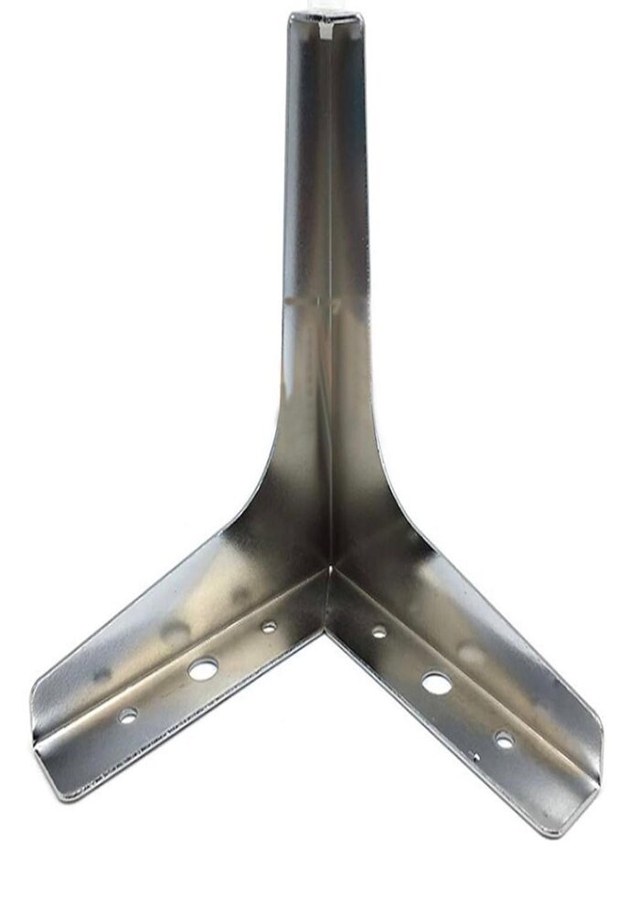 Carton de 100 Pieds de Support pour Meuble, Forme Triangulaire, en Métal Chromé – Image 9