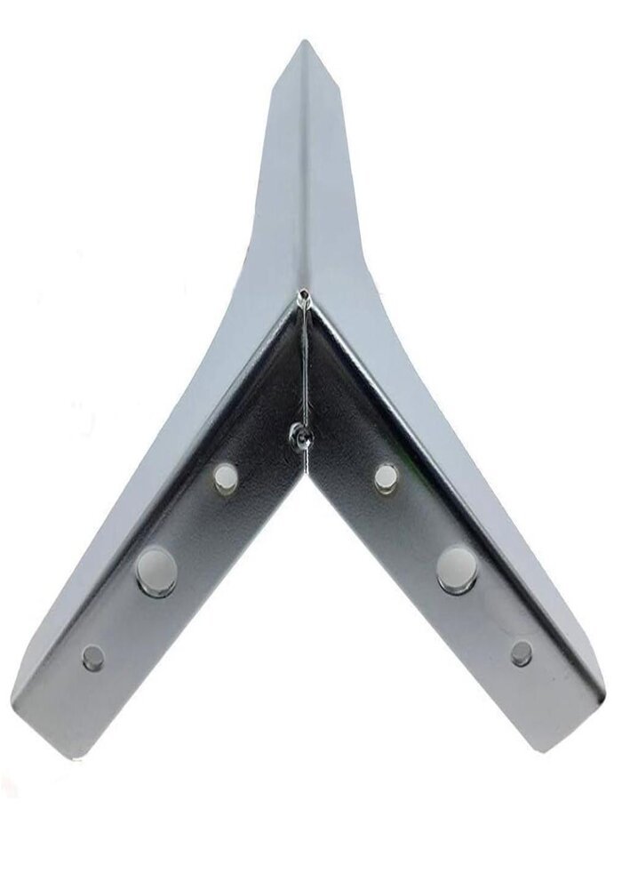 Carton de 100 Pieds de Support pour Meuble, Forme Triangulaire, en Métal Chromé – Image 10